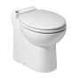 Toilette cuvette allongée SANICOMPACT, monopièce, double chasse, 4 l, blanche