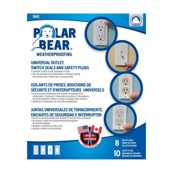 Universal outlet, Switch seals & Safety plugs - 1" x 4.5"