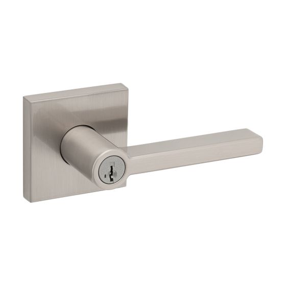 Rosette carrée Halifax Serrure à clé Becs-de-cane - Nickel Satin