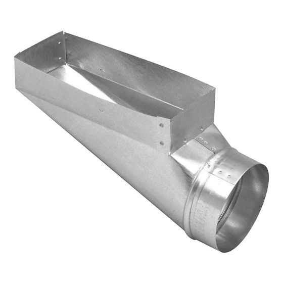 Sortie allongée, 2 1/4" x 10" x 5"
