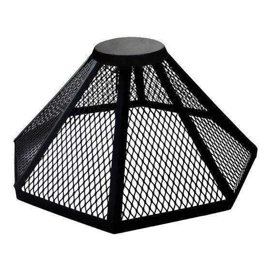 BBQ Fireguard - Black Steel In Box