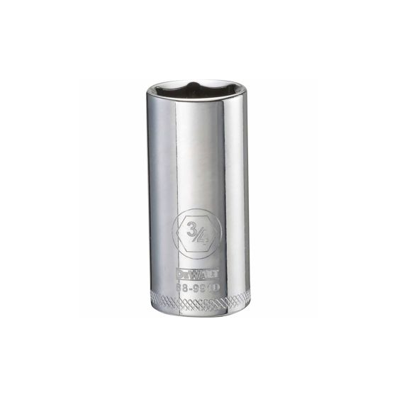 Douille 3/4", 6 pans, longue, à prise 3/8"