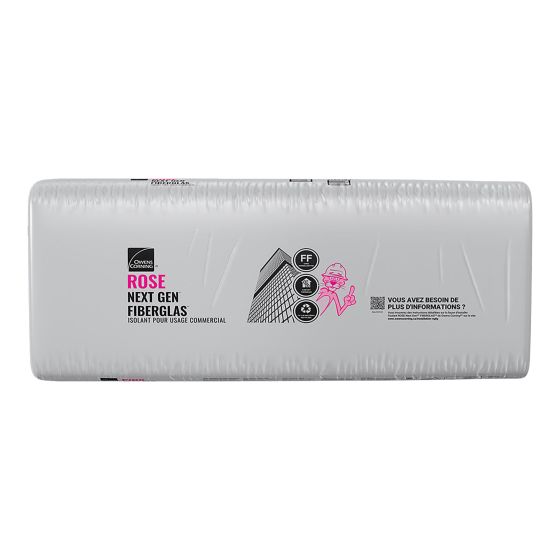 Laine de verre isolante rose Next Gen, R-24, ossature acier, 16-1/4" x 48" x 6"