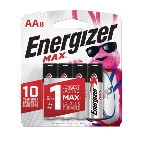 Piles Max Energizer, AA, 8/pqt