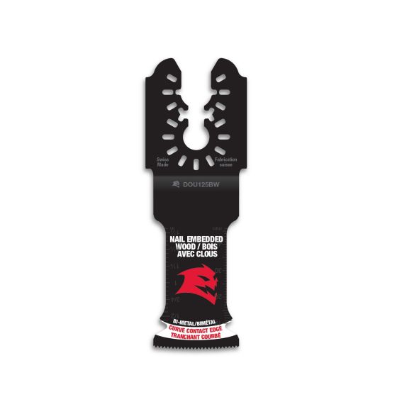 Lame pour outil oscillant, 1 1/4", pour bois clouté