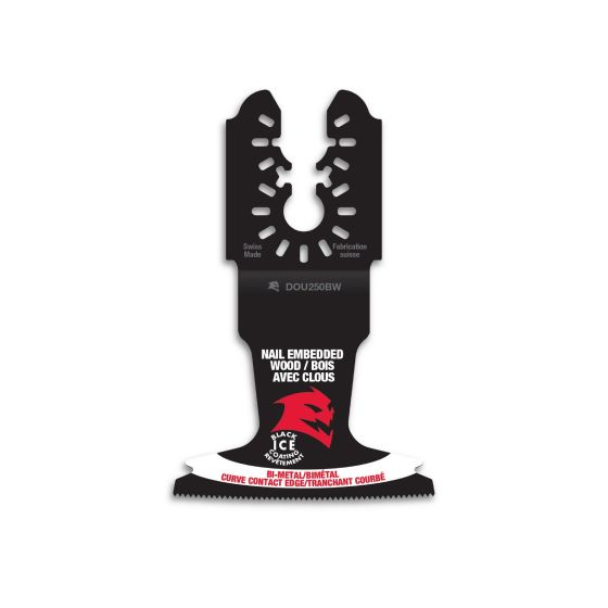 Lame pour outil oscillant, 2 1/2", pour bois clouté