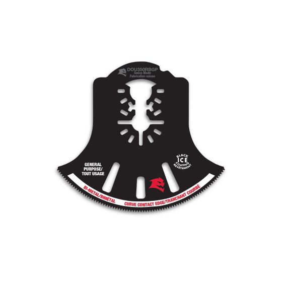 Lame pour outil oscillant courbée, 3 1/2", tout usage