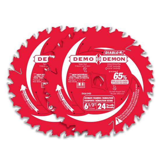 Circular Saw Blade - Framing & Demolition - 6 1/2" - 24 Teeth