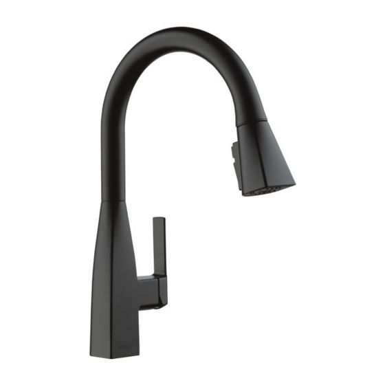 Xander Single-Handle Pull-Down Kitchen Faucet - Black