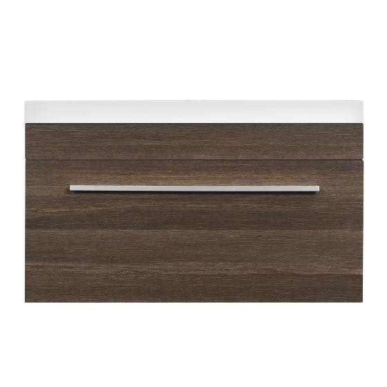 Wall Vanity and Sink - Alamo Relax - 1 Drawer - Alamo Oak - 30" x 17 3/4"