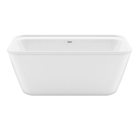 Kai Rectangular Freestanding Bathtub - 58" x 32" - Acrylic - White