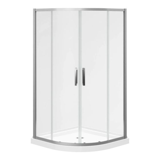 Door/Base Shower Kit - Kassia - 38″ x 38″ x 77 5/8″ - Chrome