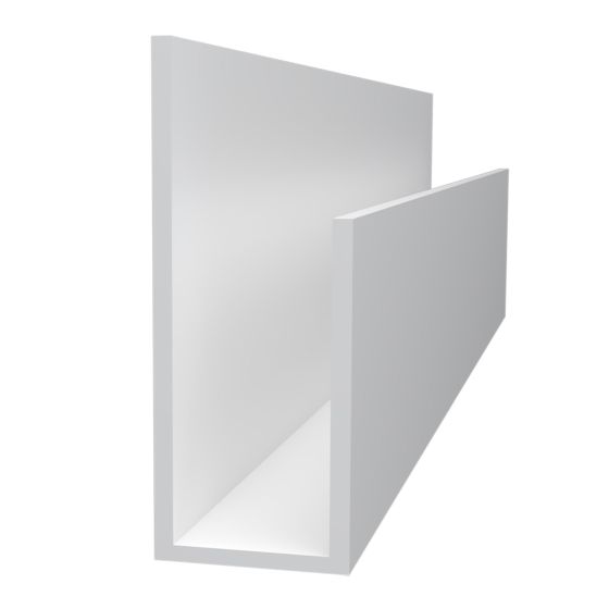PVC J-Trim for Trusscore Wall&CeilingBoard - White - 1/2" x 10'