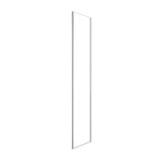 Shower Return Panel - Camilla - Clear Glass – 32" x 78.74" – Chrome