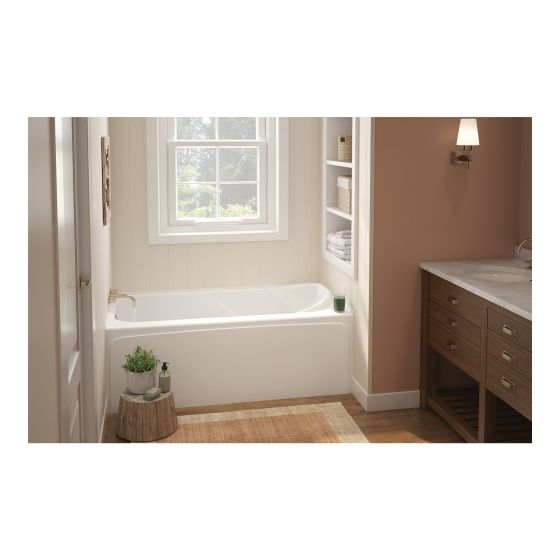 Maddie Skirted Bathtub - 60" x 32" - White - Left-Hand Outlet