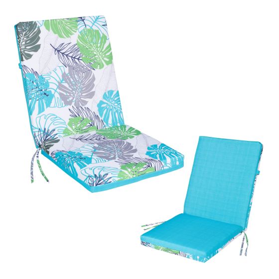 Outdoor Cushion - Printed Turquoise - 19" x 42" x 2 3/4"