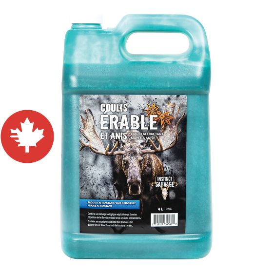 Coulis attractant pour orignaux, érable et anis, 4 l
