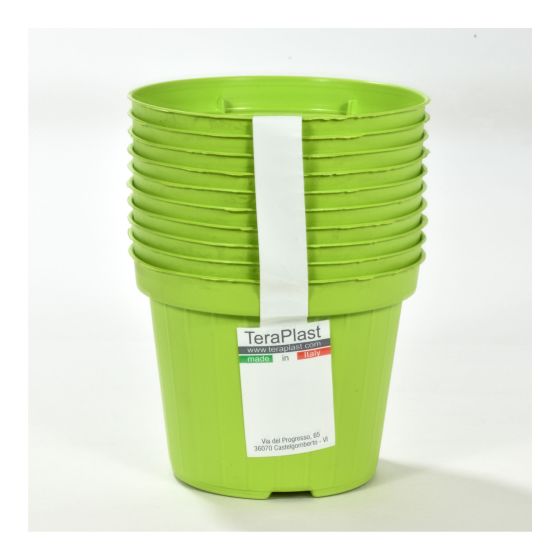 Pot de production pour semis en plastique, vert, 3,9", 10/pqt