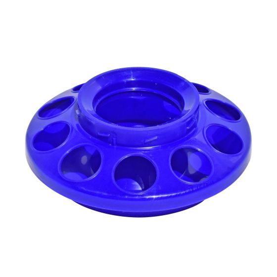 Base de mangeoire B3 en plastique pour volaille, 1 l, bleu
