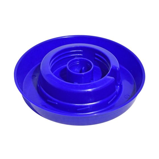 Base d'abreuvoir B4 en plastique pour volaille, 1l, bleu