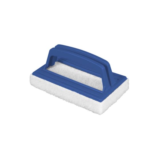 Brosse de piscine multi-usages et tampon à récurer