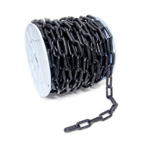 Chaine de plastique, noir, 2" x 65'