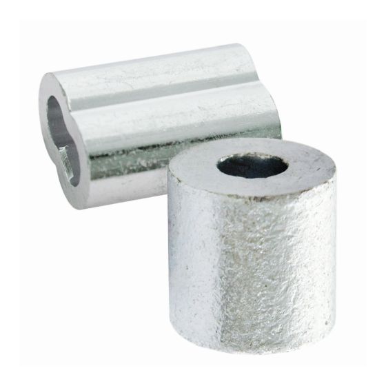 Sleeve and Cable Stop - Aluminum - 1/8"