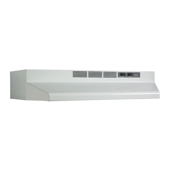 Hotte sous-armoire de série BU2, 24", puissance maximale de 230 pi³/min, blanc