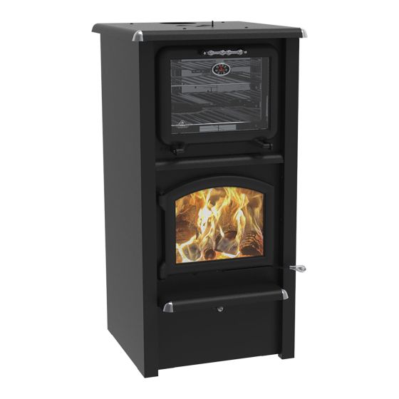 Wood Cookstove with Oven - Gemini - 110,000 BTU - Up to 3,000 ft²