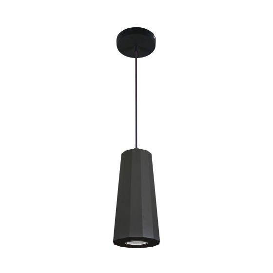 Luminaire suspendu à 1 lumière Beverly, noir, 4,4"