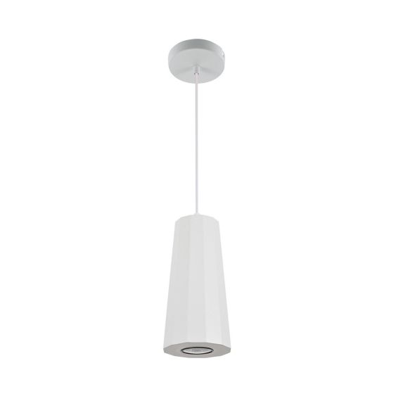 Luminaire suspendu à 1 lumière Beverly, blanc, 4,4"