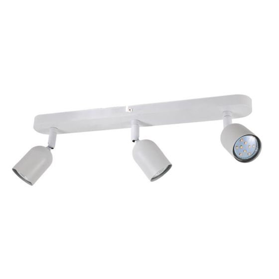 Rail d'éclairage directionnel à 3 lumières Sullivan, blanc, 17 5/7" x 5 1/8"