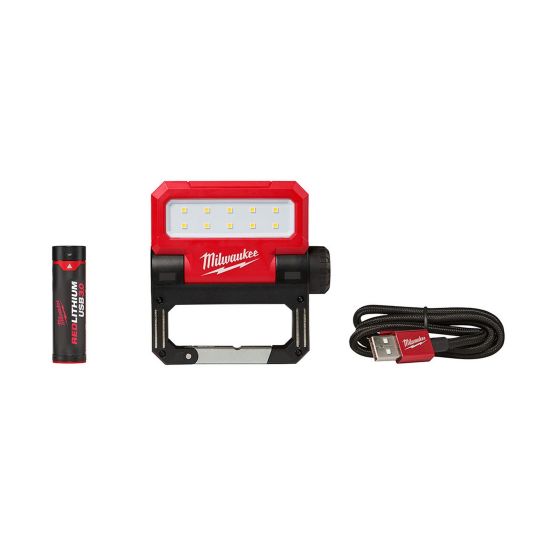 Projecteur à DEL pivotant rechargeable USB, 550 lumens