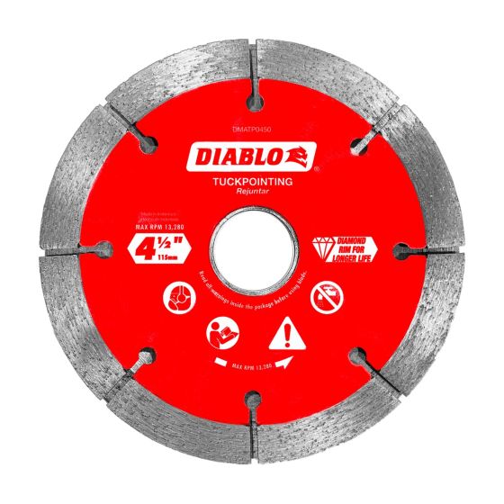 Diamond Tuck Point Blade for Masonry - 4 1/2"
