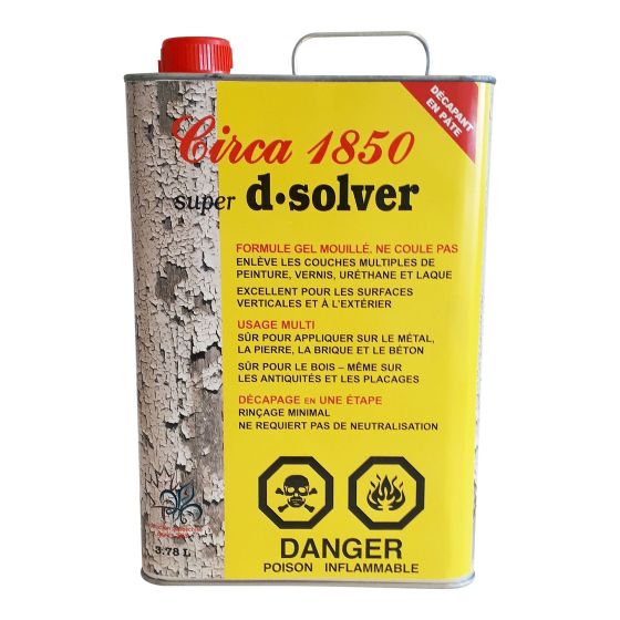 Décapant en pâte Super D-Solver, 3,78 l