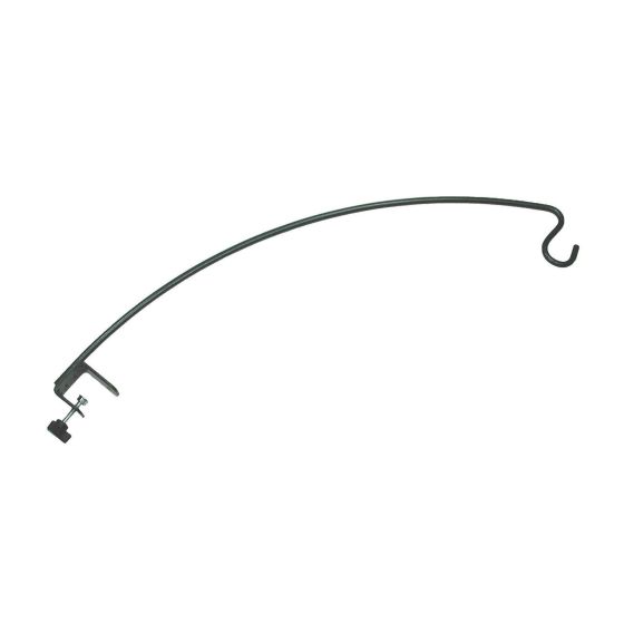Crochet pour rampe ajustable, Clamp-On, noir
