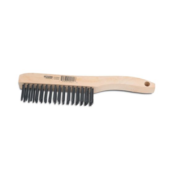 Carbon Steel Wire Brush - 4 x 16 Row - 9 1/2"