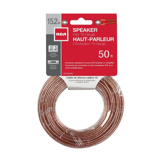 RCA Speaker Wire - 50' - Gauge 18