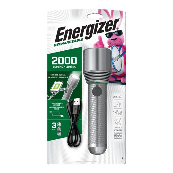 Energizer Super-Bright LED Rechargeable Flashlight - 2000 Lumens