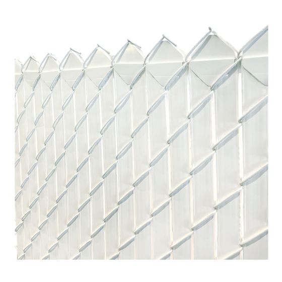 Vertical Privacy Slat for Link Fence - 4' - White - 80/Pkg