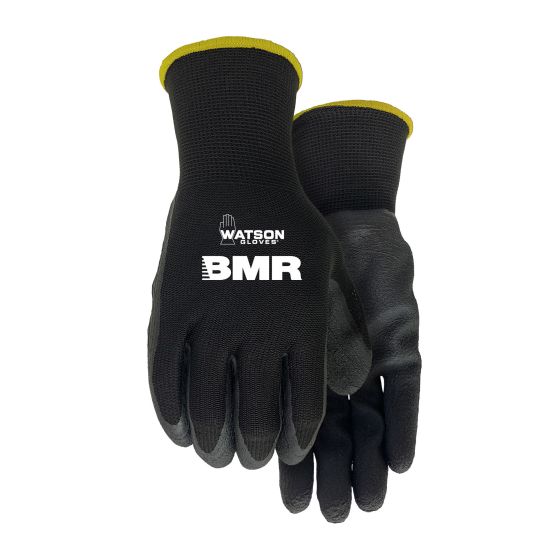 Gants enduits de nitrile, noir, petit