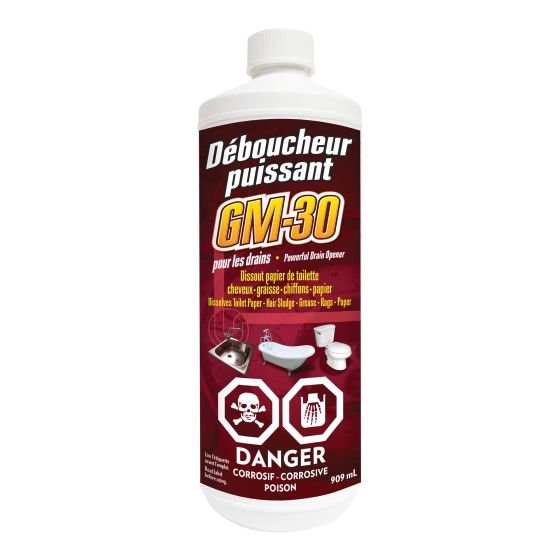 Déboucheur puissant pour les drains, 909 ml