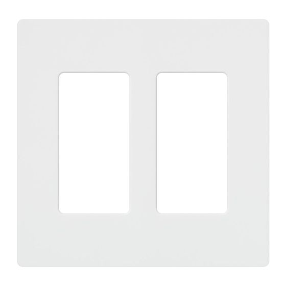 Screwless Wallplate - Claro - Souble - White