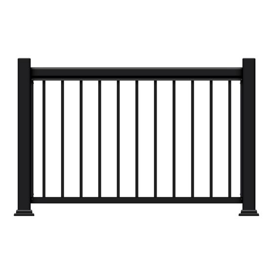 Modular Handrail - Legacy - Black - 42" x 72"