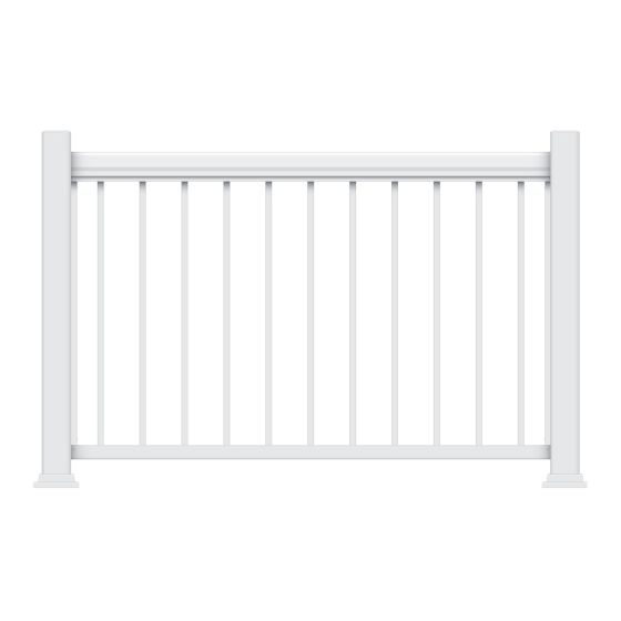 Modular Handrail - Legacy - White - 36" x 59"