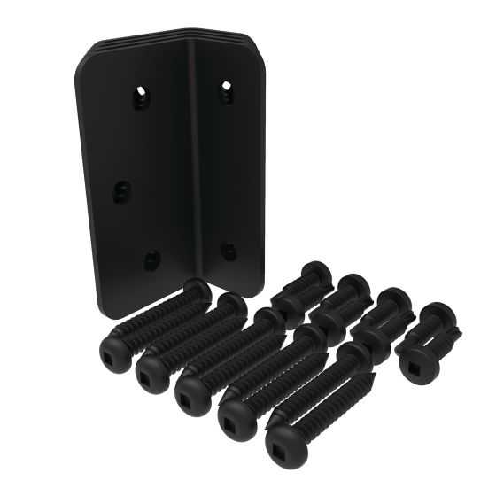 Kit de support en L, acier, 2 x 2 x 2"