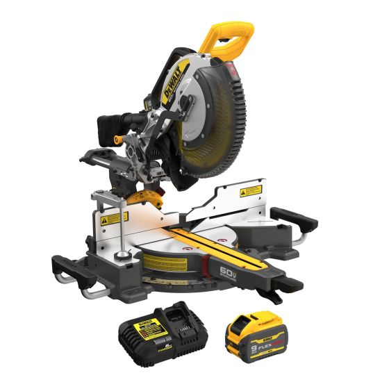 Scie à onglets coulissante à double biseau, 60 V MAX, 12"