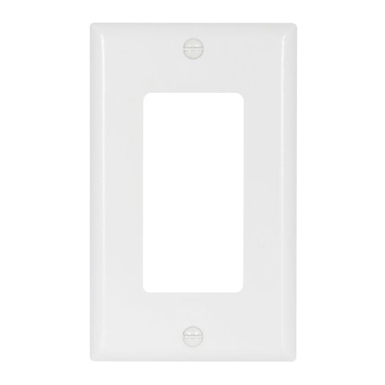 Wallplate - Decorative - 1 Gang - Plastic - White