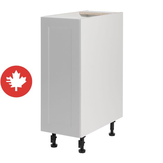 Base Cabinet 1 Door - Shaker - Grey - 12" x 34 3/4" x 24"