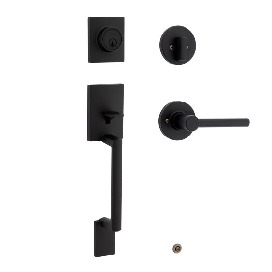 Clenche pour porte extérieure, Branton/Reminy, noir mat